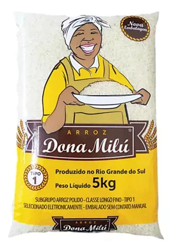 (Add 9ub)(R$14,34)Arroz Agulhinha Tipo 1 Dona Mil Pacote 5kg